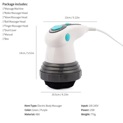 4-in-1 Infrared Electric Body Slimming & Anti-Cellulite Massager